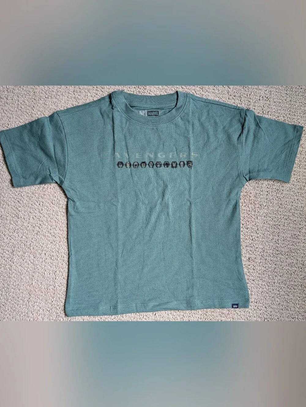GAP Teal Avengers Graphic Short-Sleeve Tee